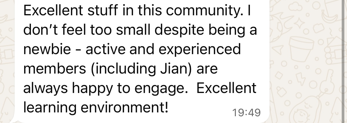 Felix testimonial about excellent learning environment