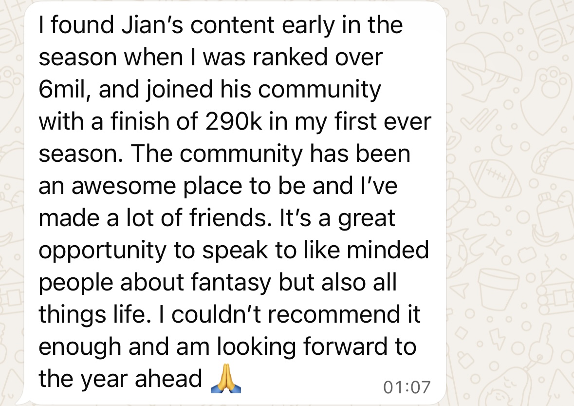 Tyler testimonial about 290K finish in first season